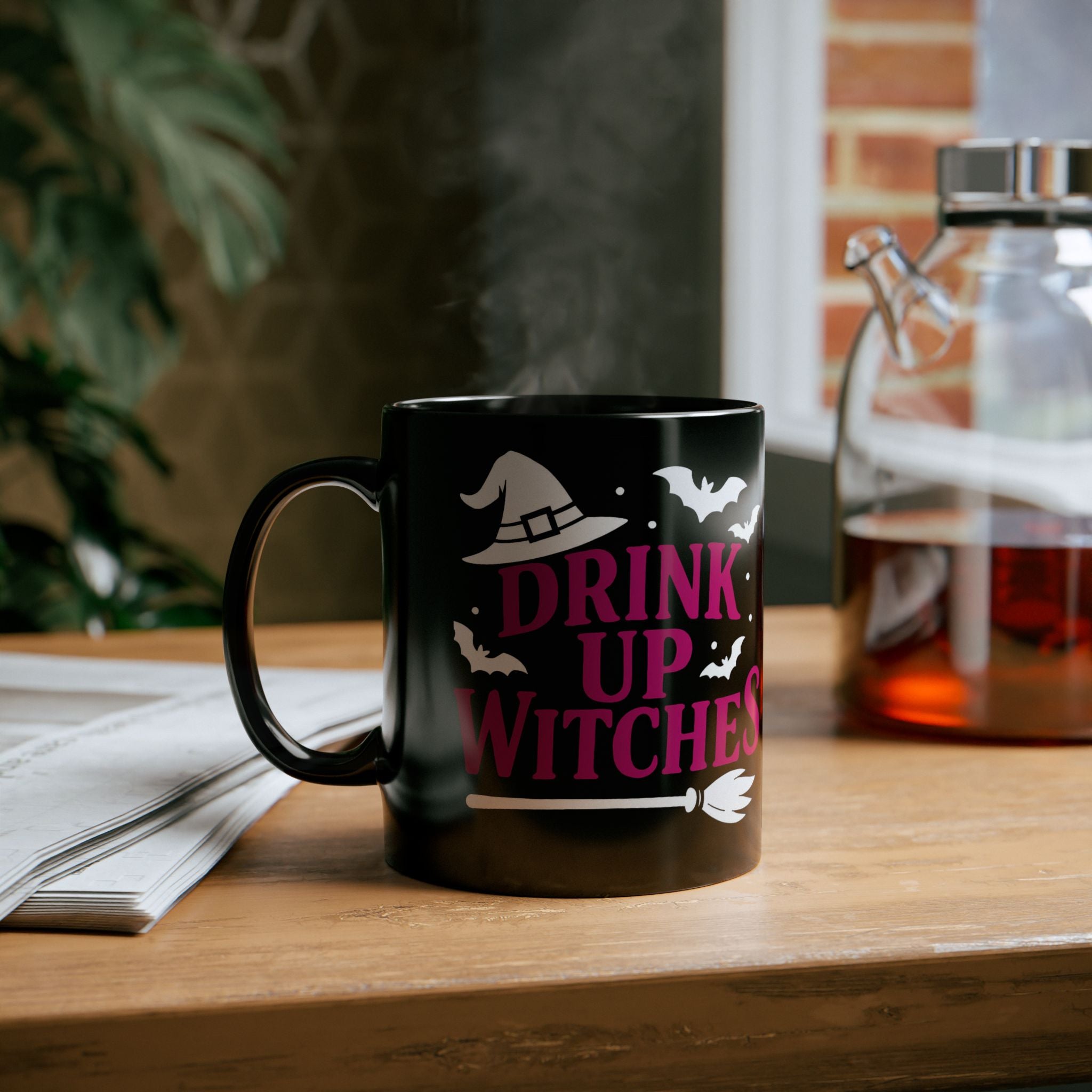 Drink Up Witches Mug - Black
